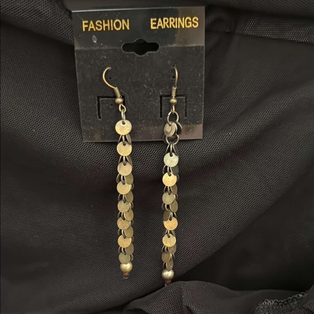 Gold Dangle Earrings